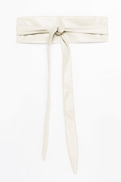 Wrap and Tie Belt - Ivory