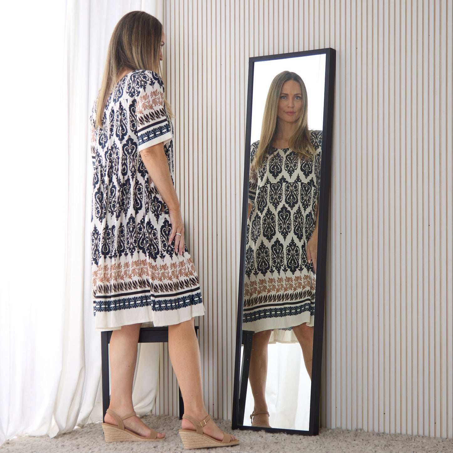 Siena Border Dress – Fluer de Lis