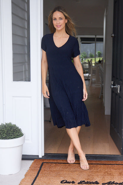 Stella Dress - Navy