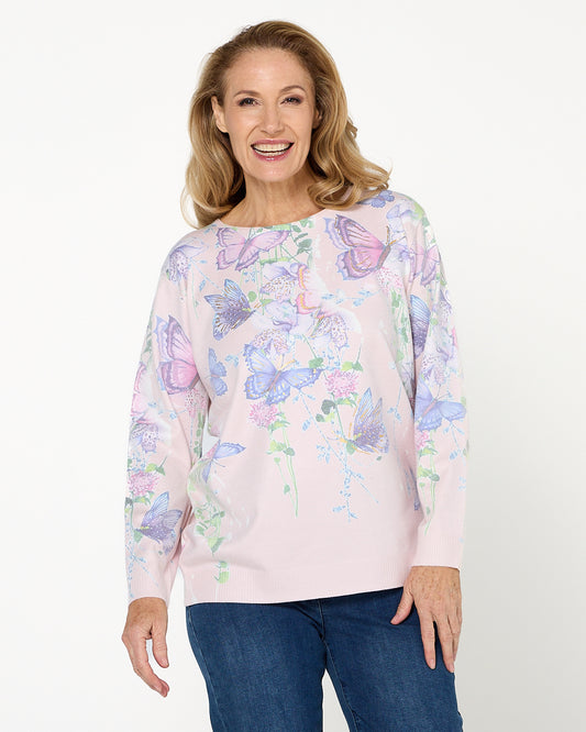 Julia Knit - Pink Butterfly