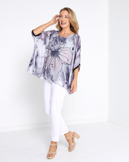 Iman Top - Silver Mist