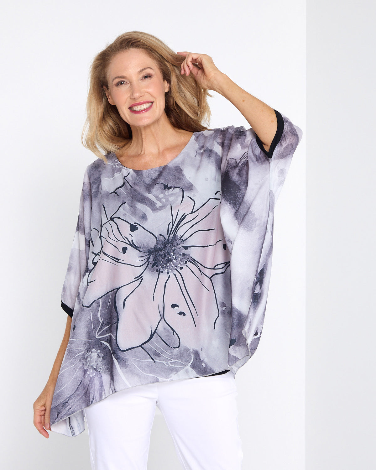Iman Top - Silver Mist
