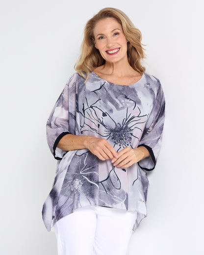 Iman Top - Silver Mist
