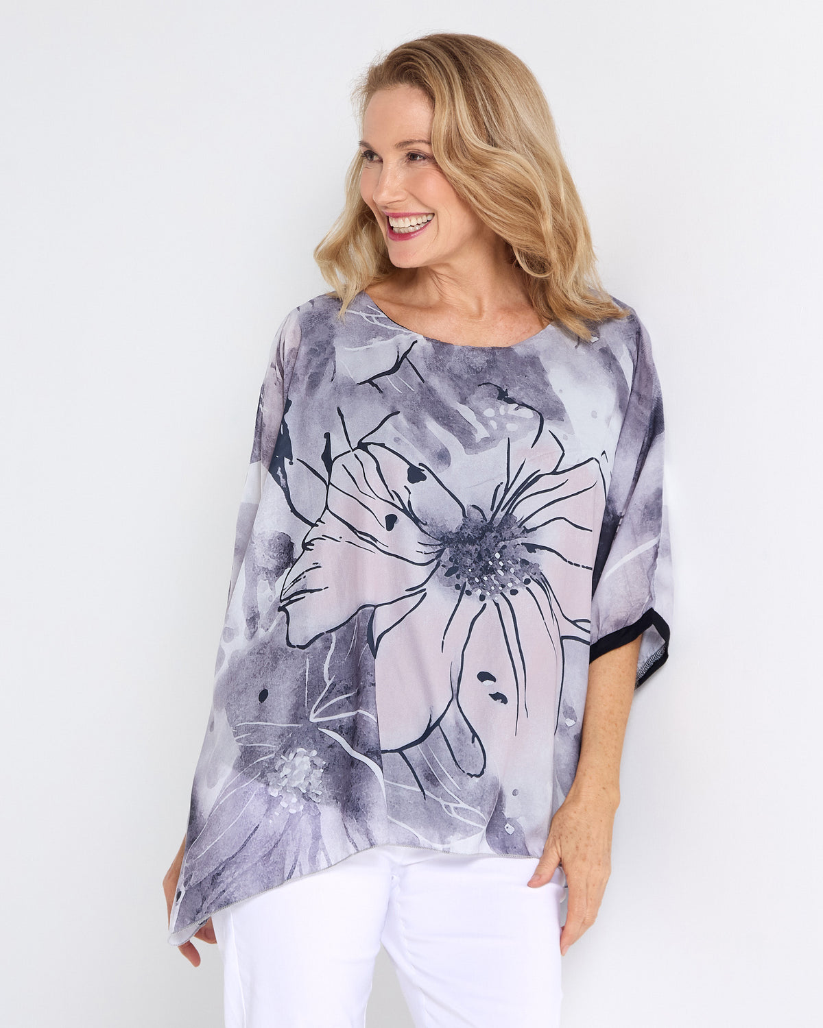Iman Top - Silver Mist
