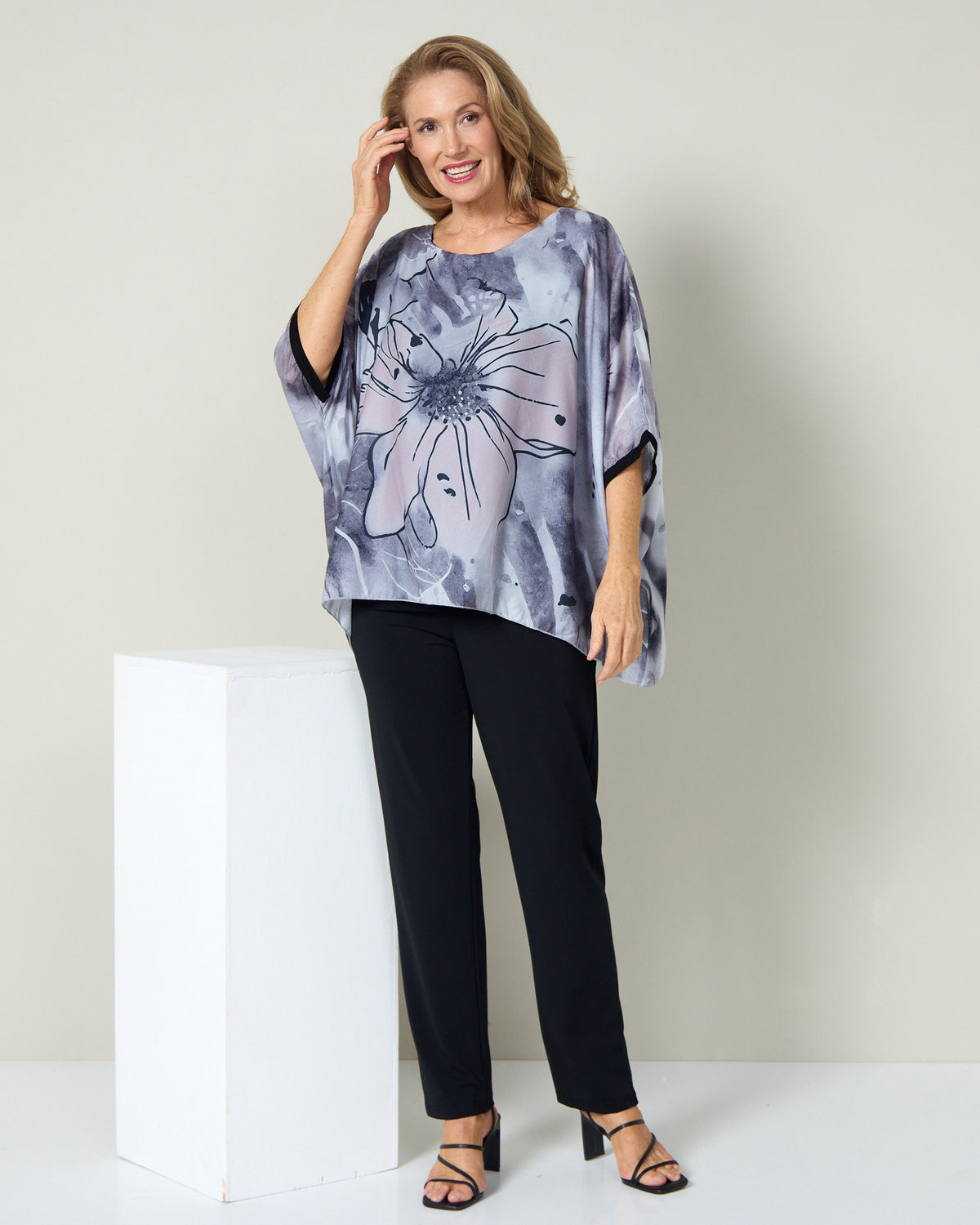 Iman Top - Silver Mist