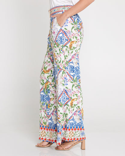 Jana Belted Pants - Jasmine Courtyard