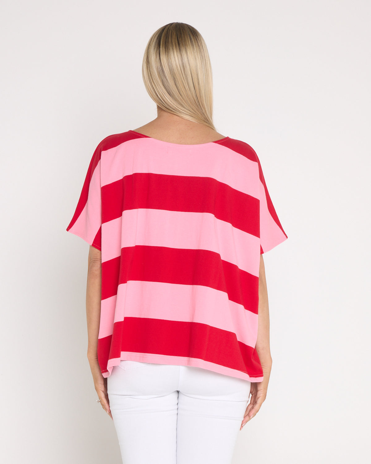 Jardin Stripe T-Shirt - Garnet