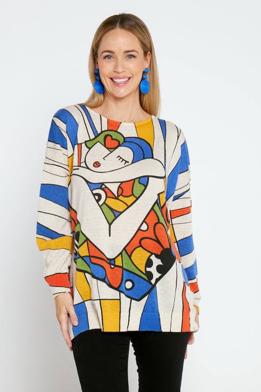 Jasper Knit Top - Lady Mondrian