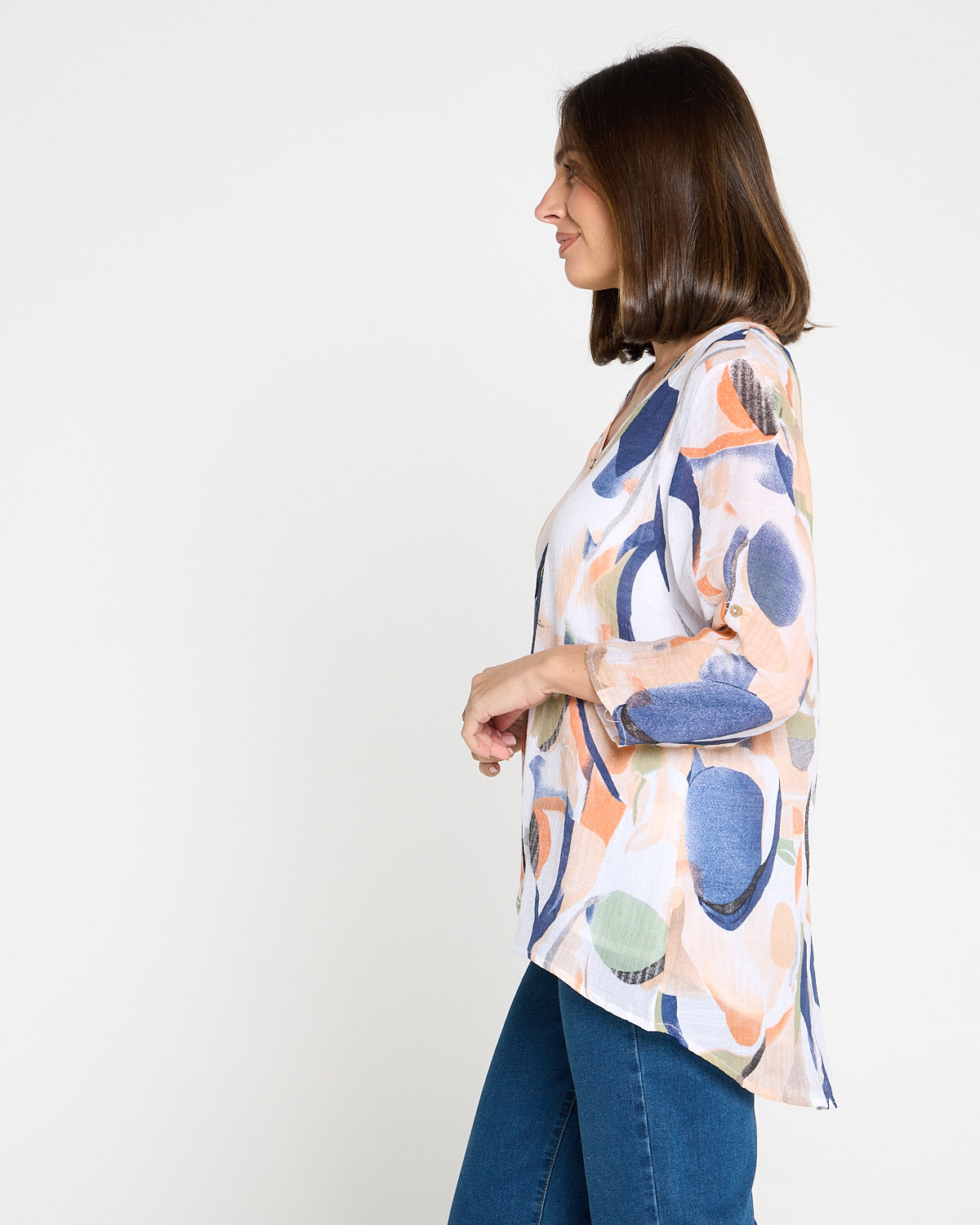 Jennifer Top - Peachy Watercolour