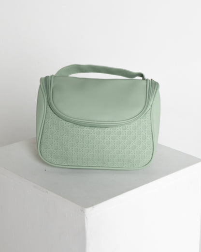 Jetsetter Cosmetic / Travel Case - Sage Weave