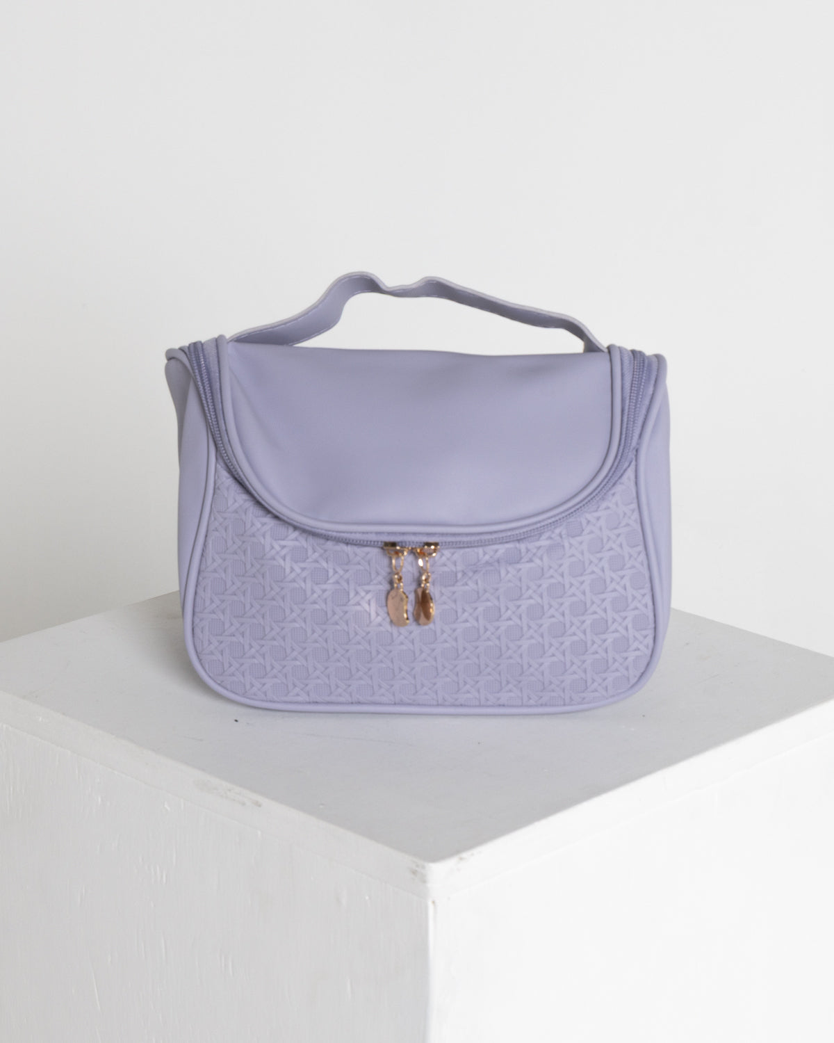 Jetsetter Cosmetic / Travel Case - Lavender Weave