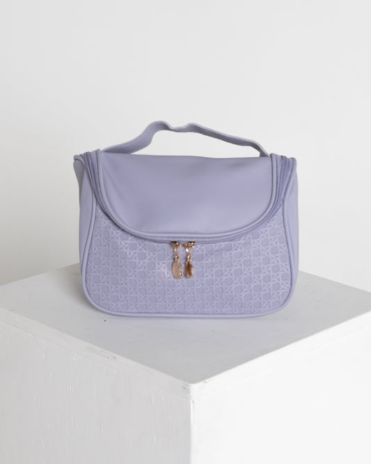 Jetsetter Cosmetic / Travel Case - Lavender Weave