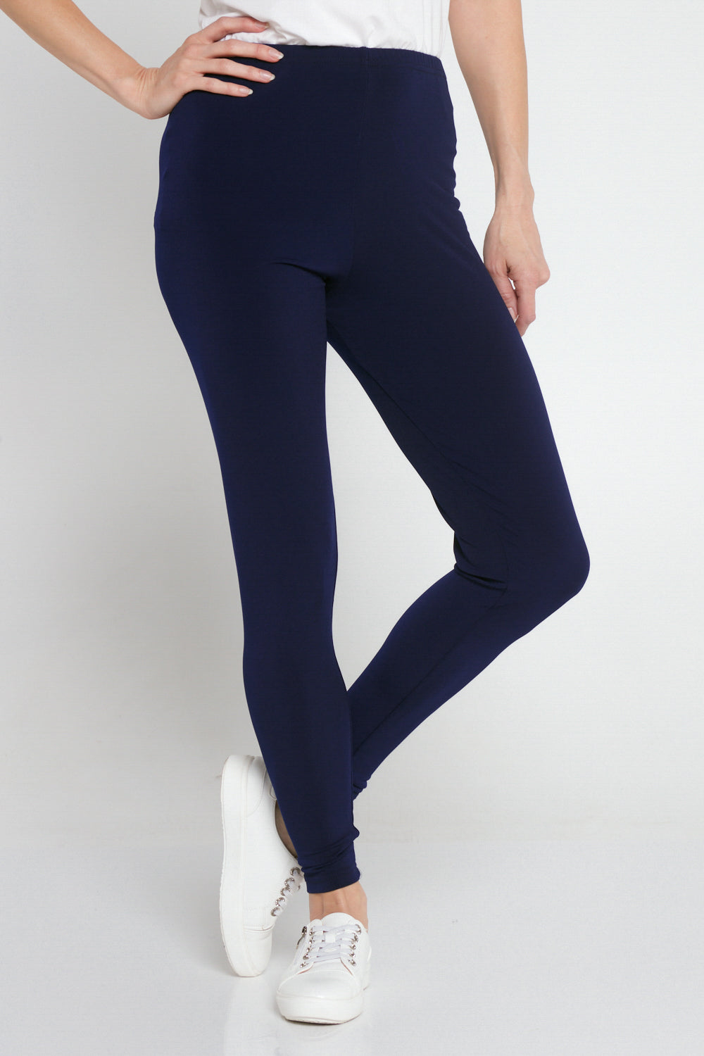 Bamboo Long Leggings - Navy