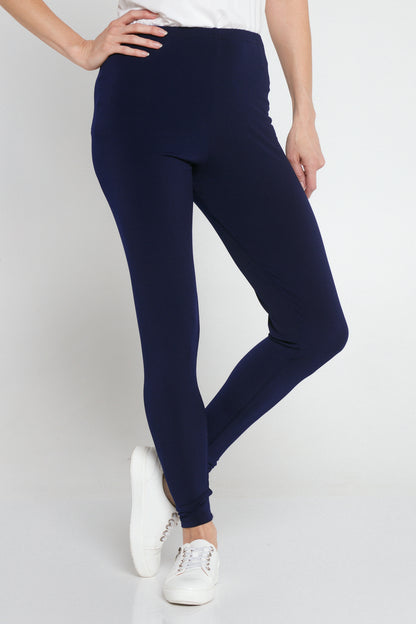 Bamboo Long Leggings - Navy