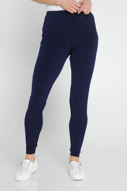 Bamboo Long Leggings - Navy