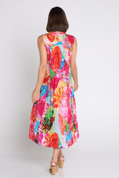 Jozani Dress - Pink Print