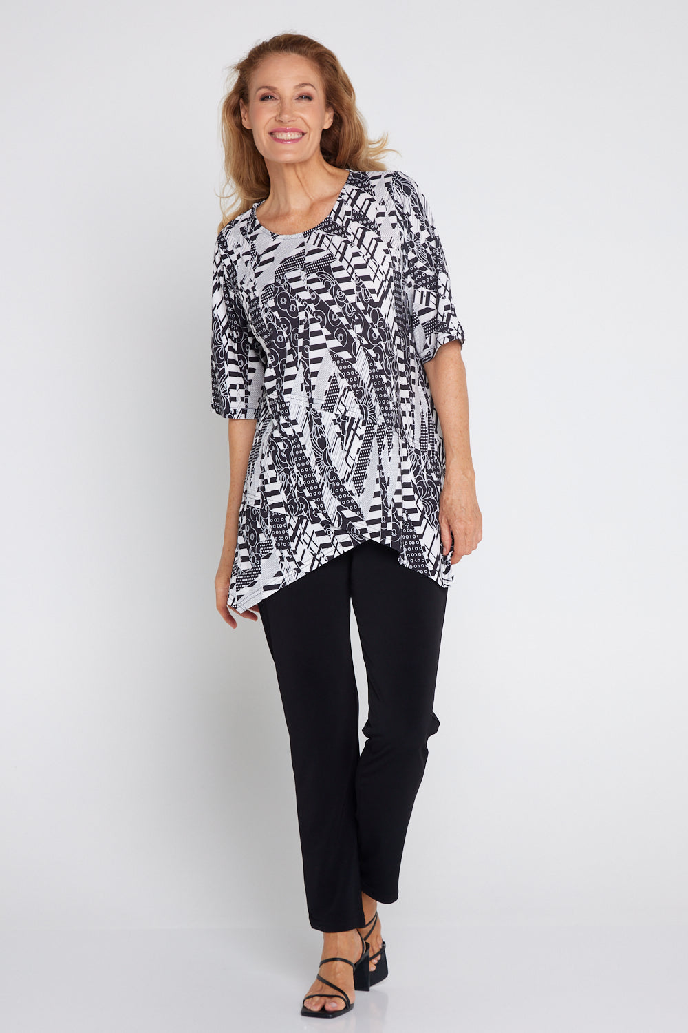 Judith Top - Black & White Collage