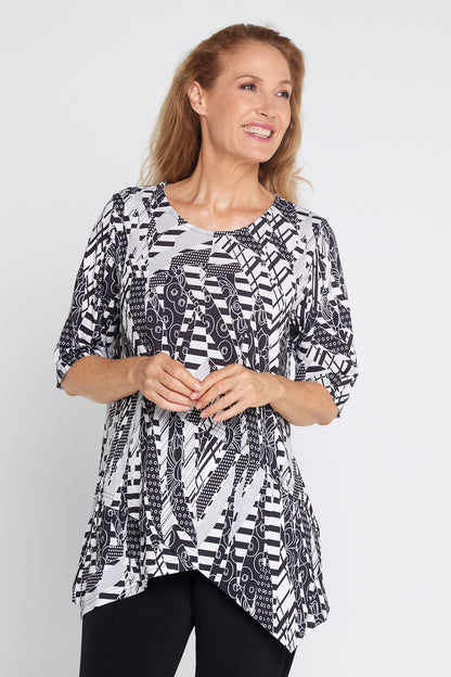 Judith Top - Black & White Collage