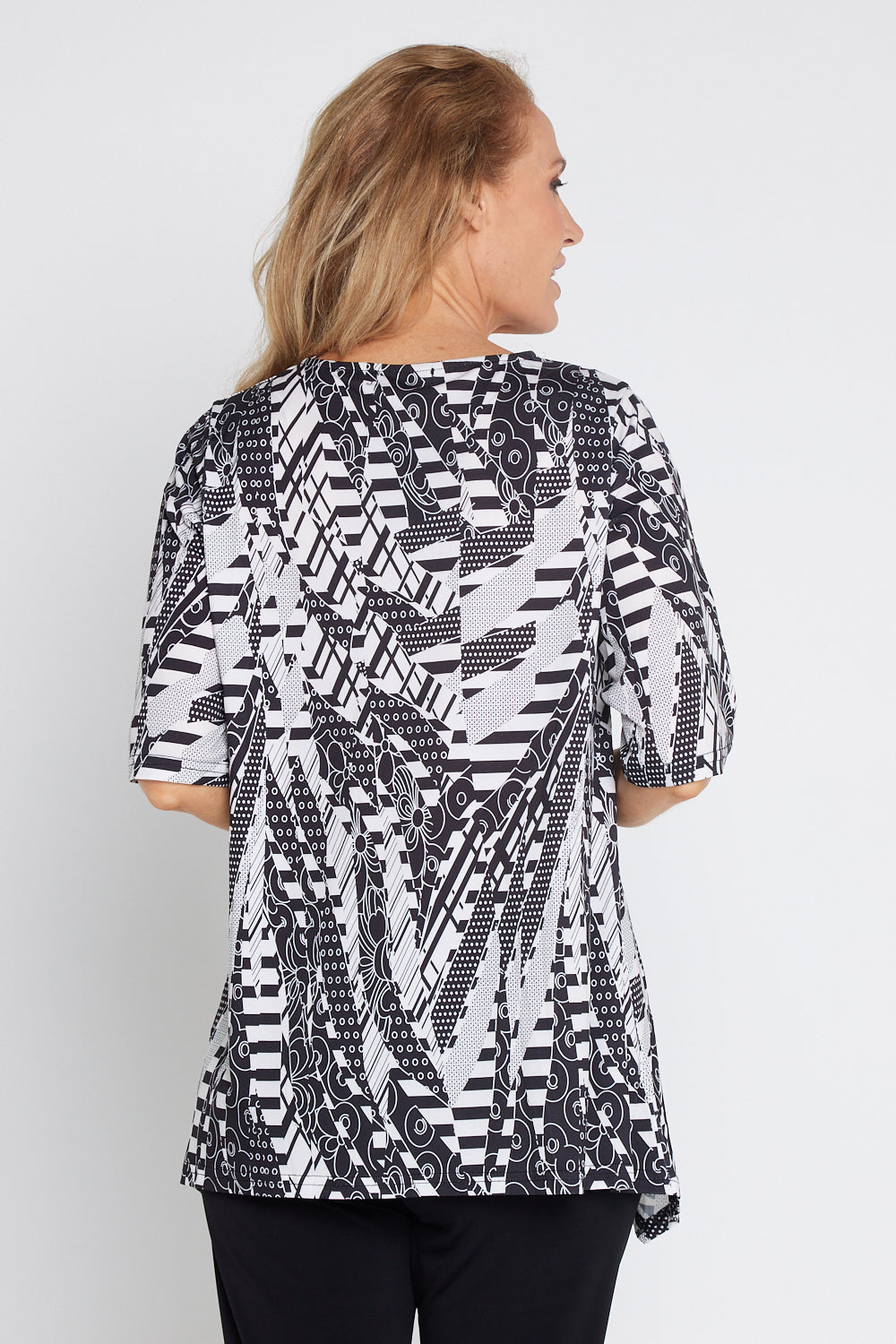 Judith Top - Black & White Collage