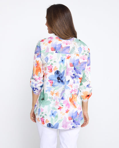 Parnell Blouse - Watercolour Floral