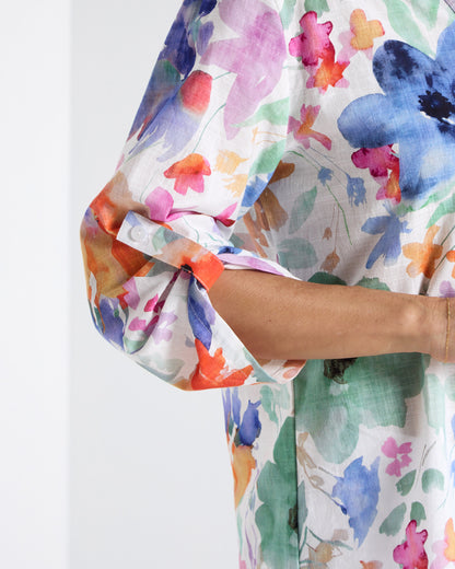 Parnell Blouse - Watercolour Floral