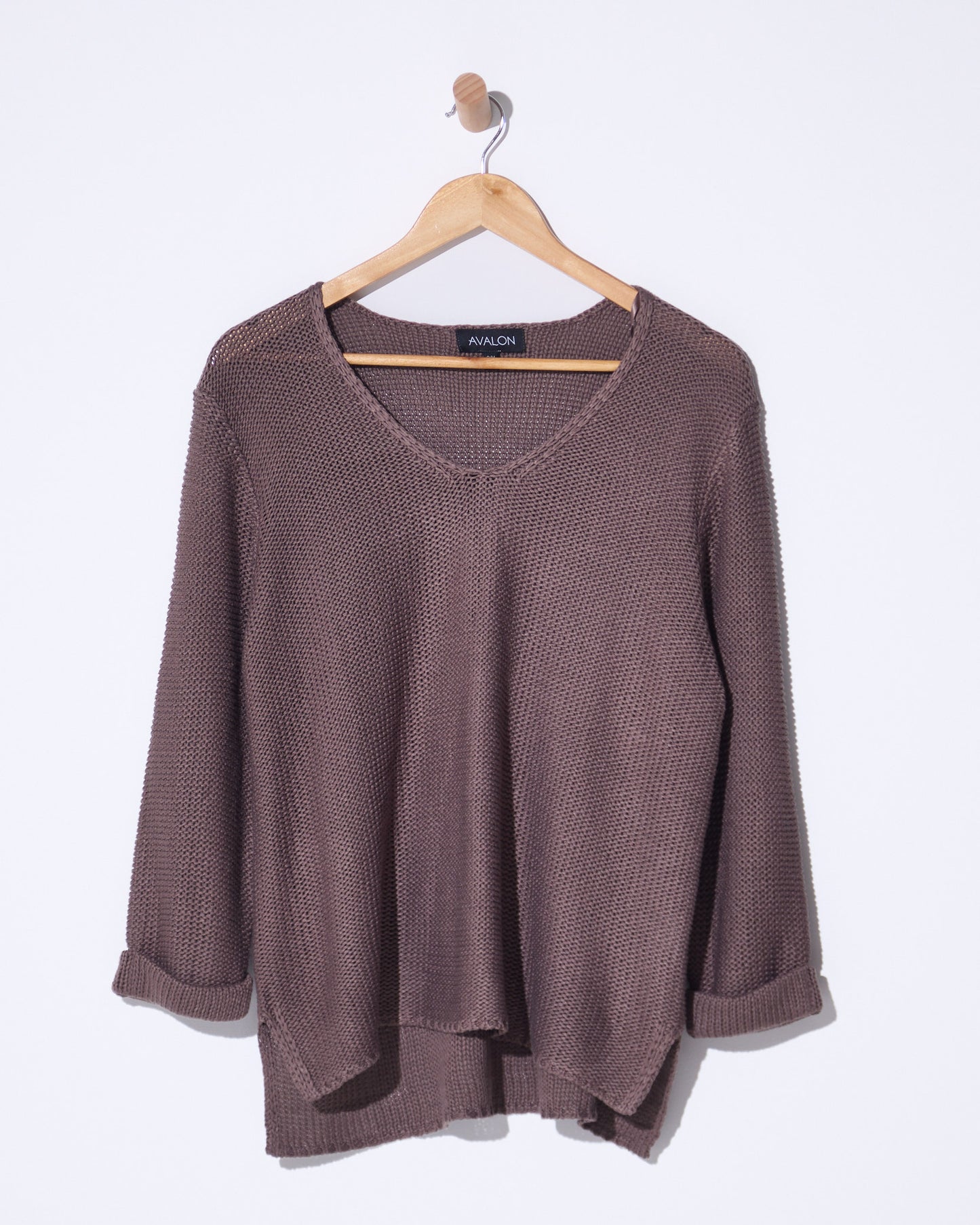 Emmy Cotton Knit Jumper - Mocha