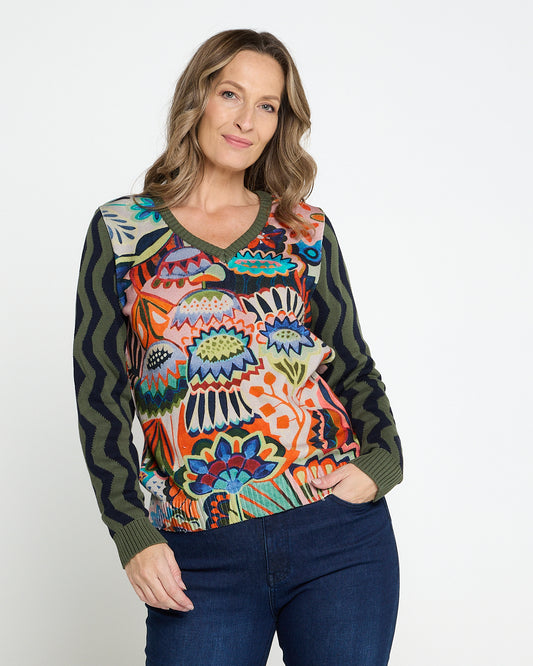 Organic Cotton Digital Print Knit - Hotel California