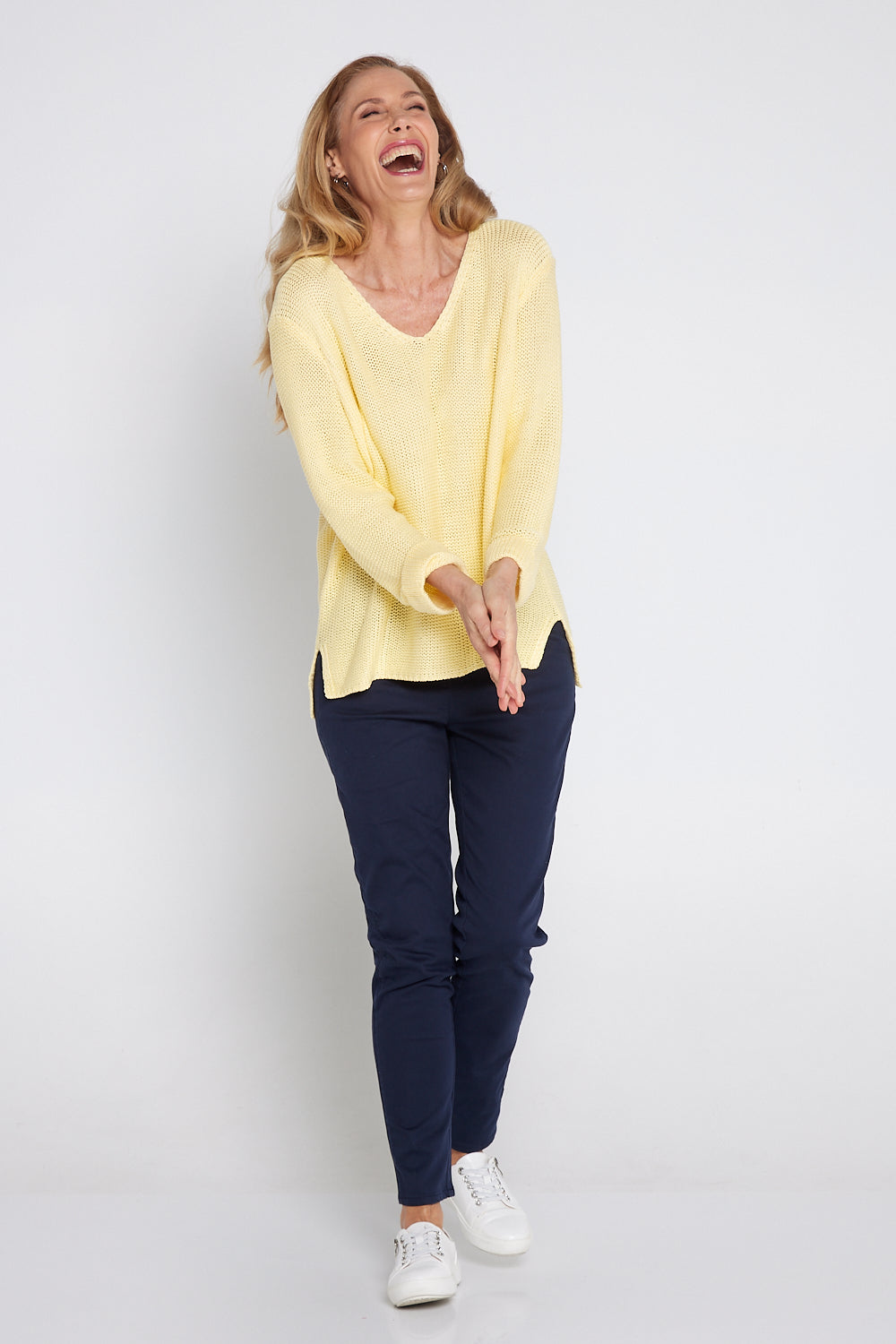 Emmy Cotton Knit Jumper - Butter Yellow