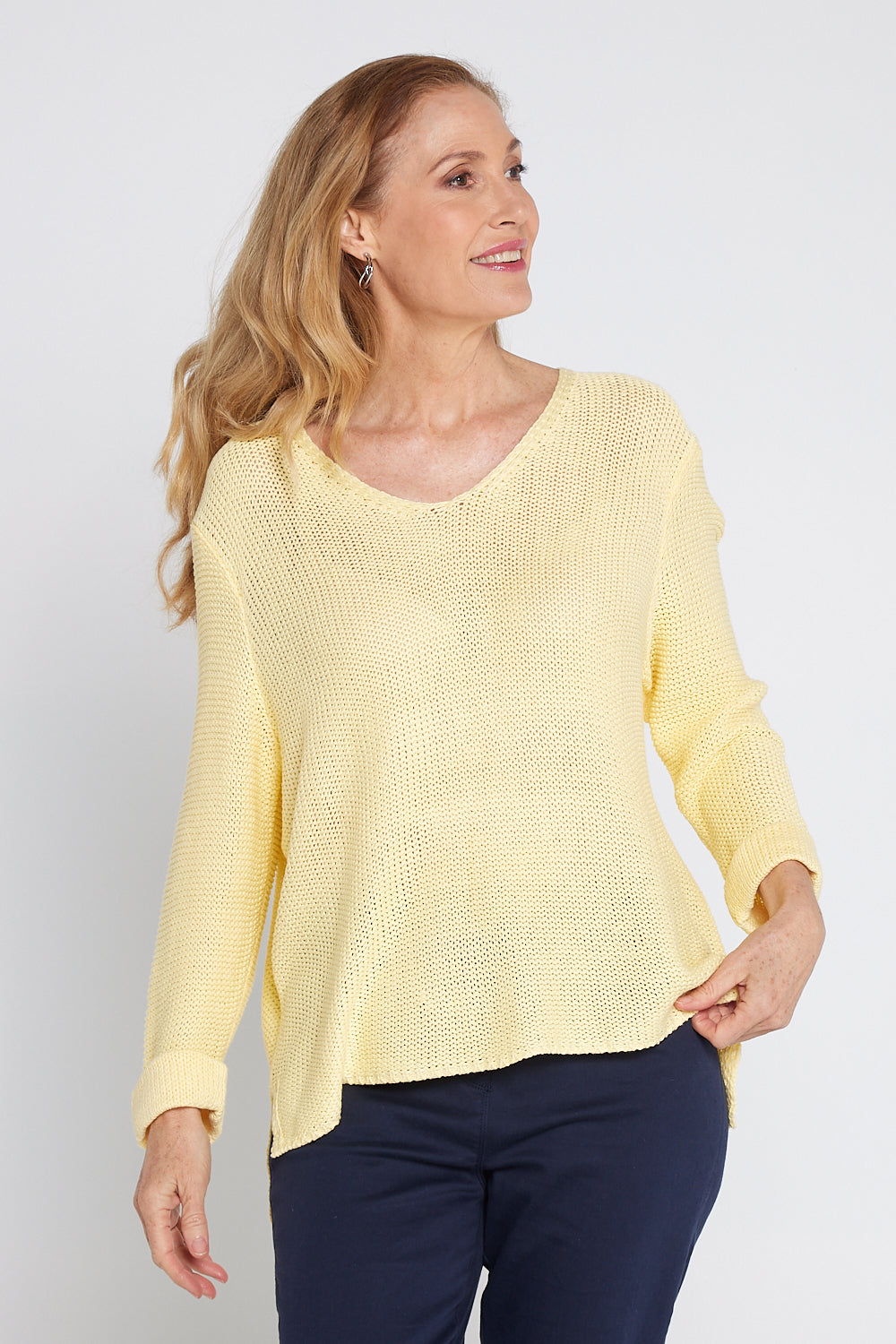 Emmy Cotton Knit Jumper - Butter Yellow