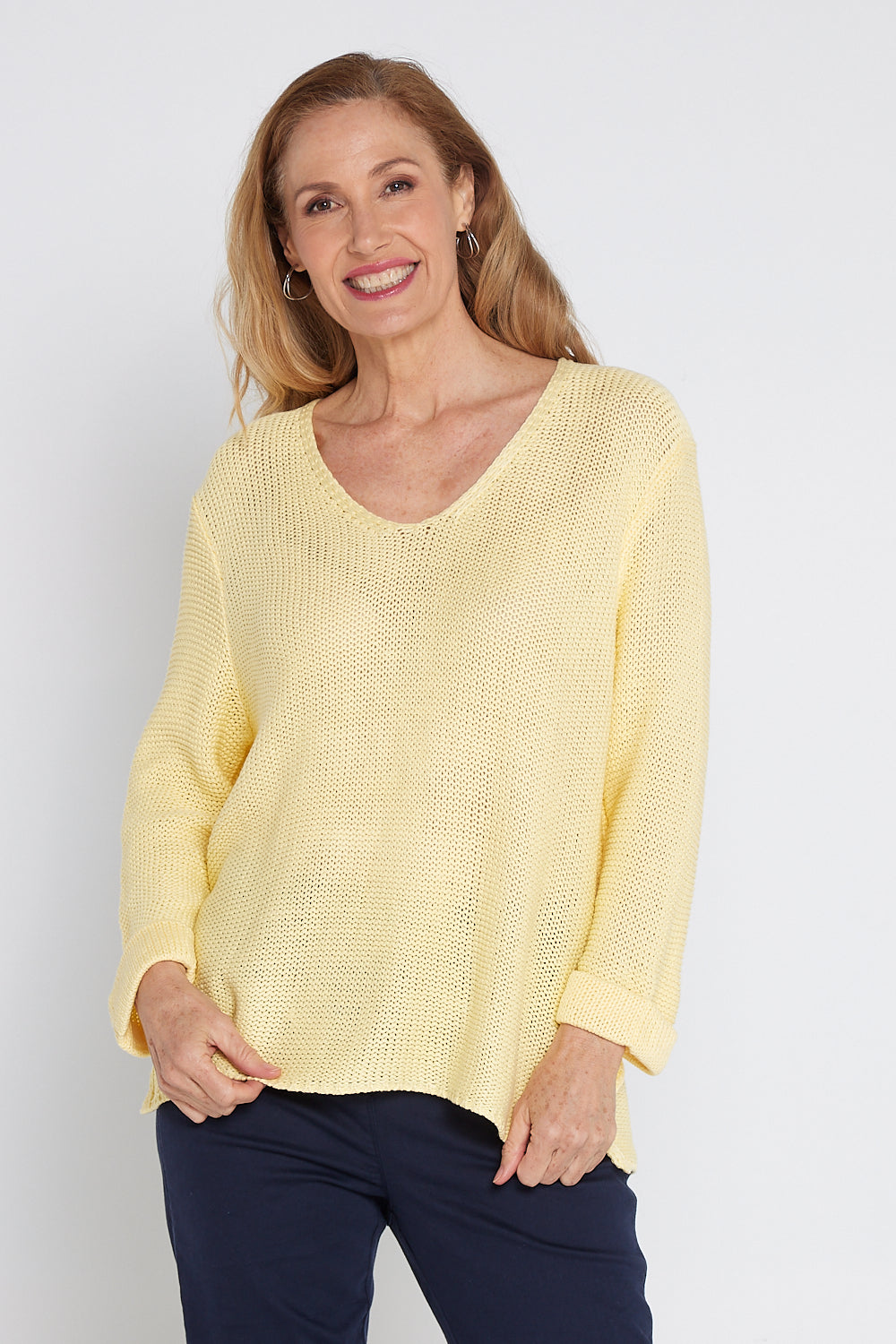 Emmy Cotton Knit Jumper - Butter Yellow