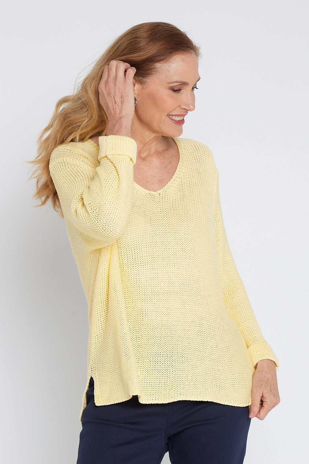 Emmy Cotton Knit Jumper - Butter Yellow