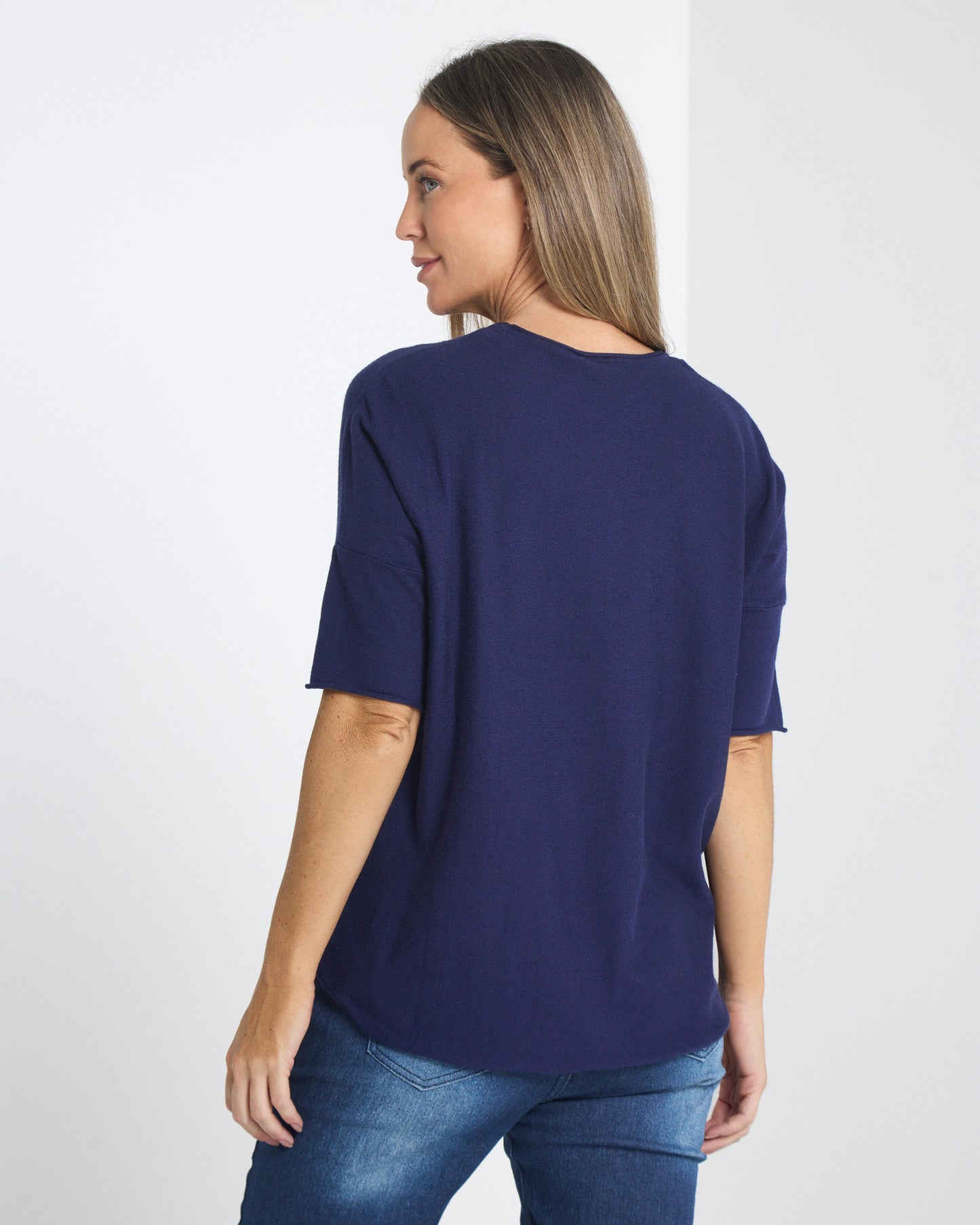 Jarrah Knit Top - Navy