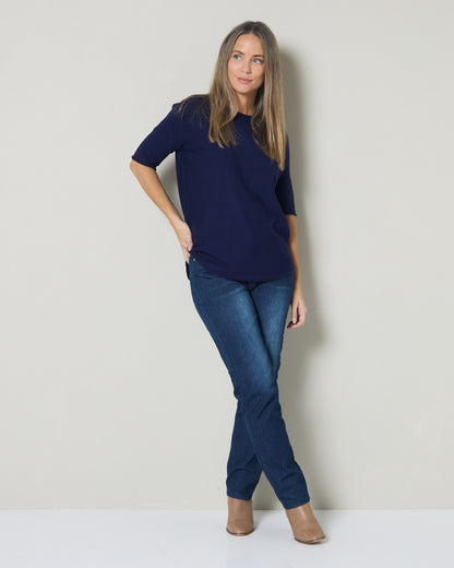 Jarrah Knit Top - Navy