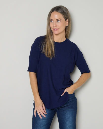 Jarrah Knit Top - Navy