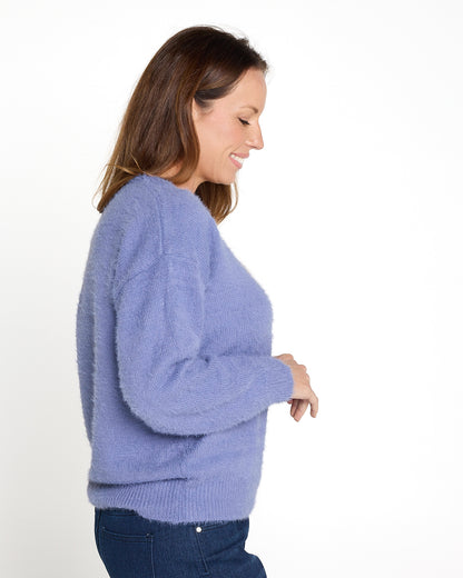 Annetta Fuzzy Jumper - Lilac