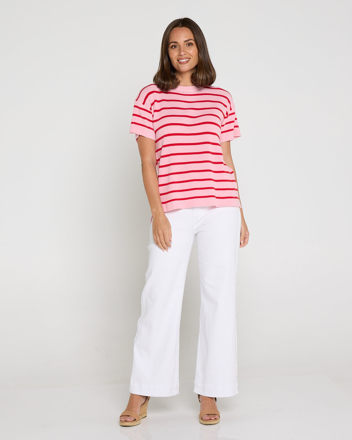 Cher Wide Leg Jeans - White