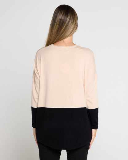 LOVE Sequin Knit Top - Sand