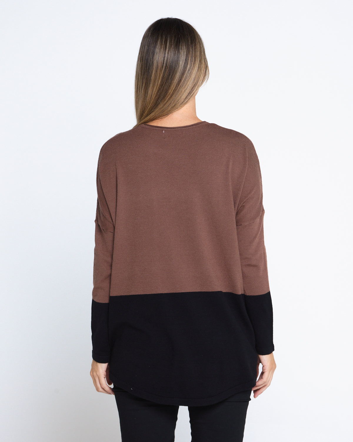 LOVE Sequin Knit Top - Chocolate