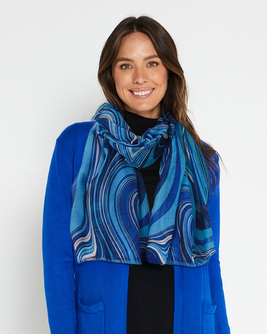 Kimber Scarf - Blue Lava Lamp
