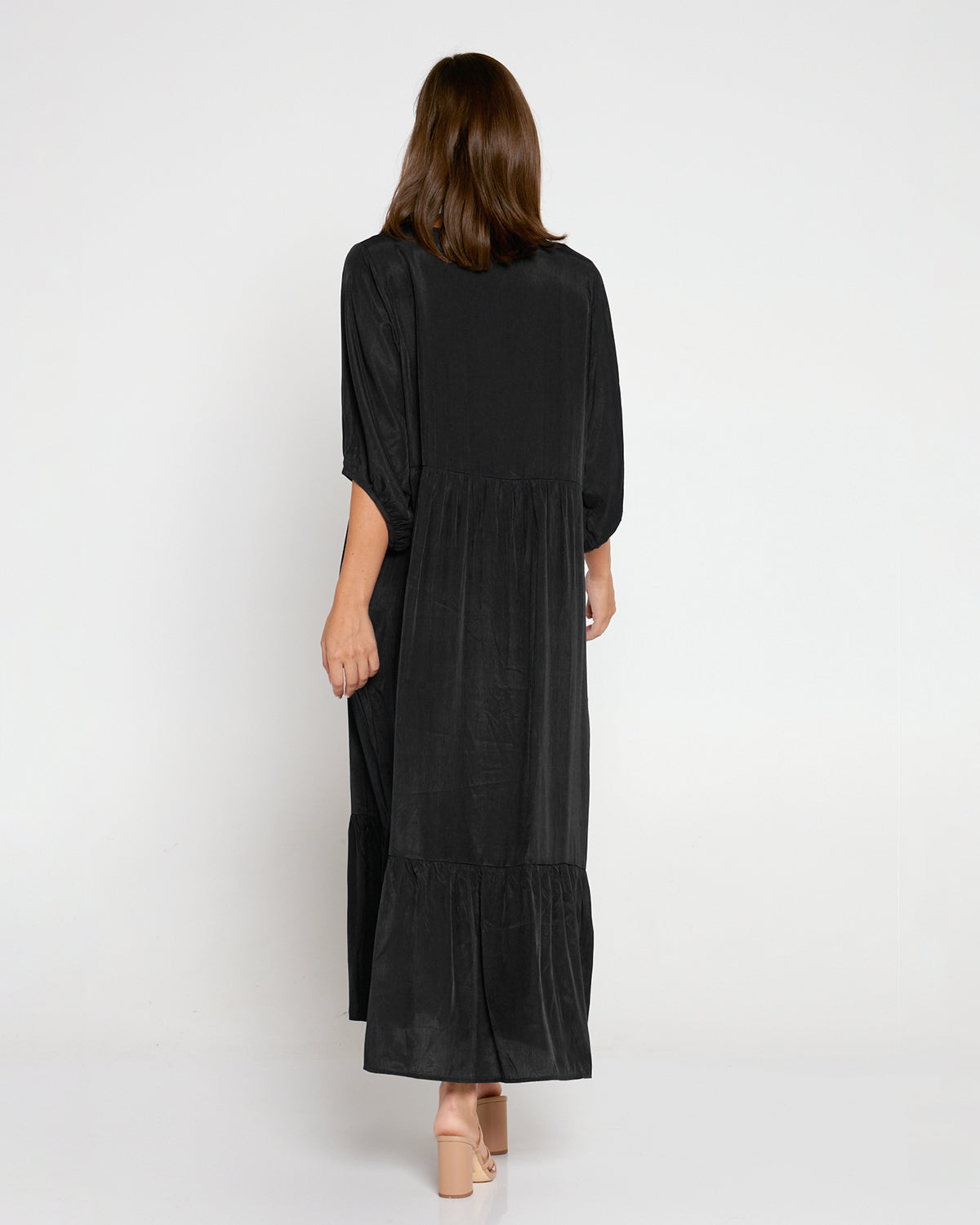 Kinsley Cotton Blend Dress - Black