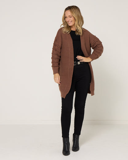 Delburn Cardigan - Chocolate