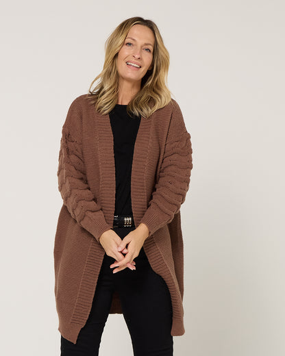 Delburn Cardigan - Chocolate