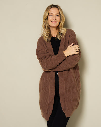 Delburn Cardigan - Chocolate