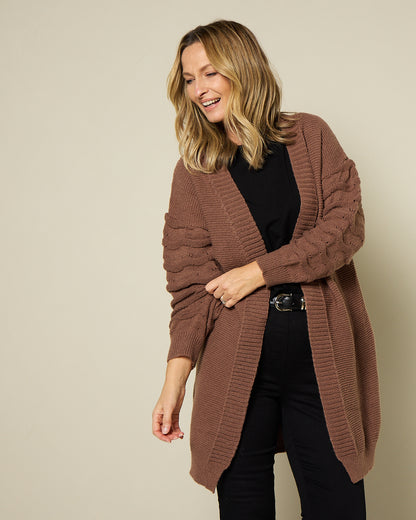 Delburn Cardigan - Chocolate
