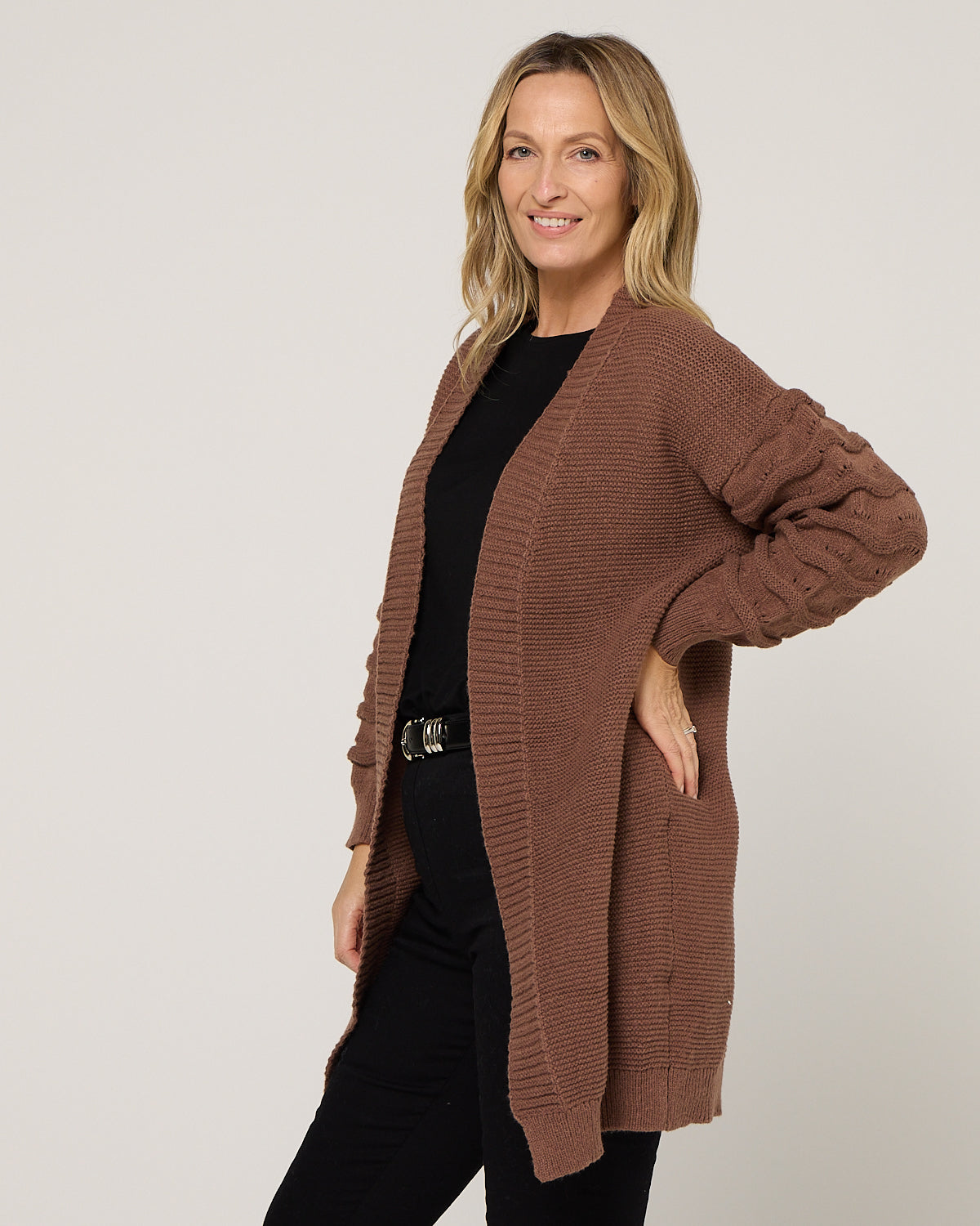 Delburn Cardigan - Chocolate