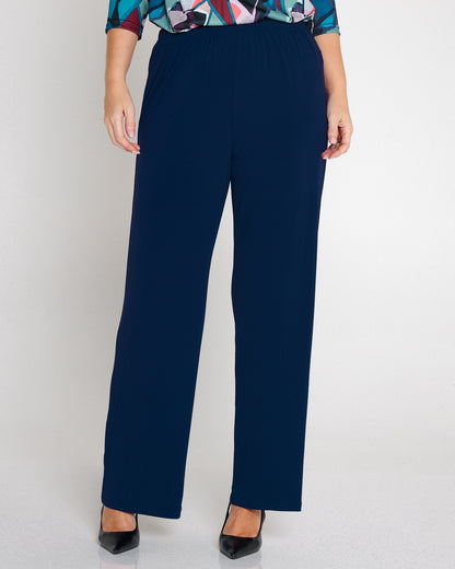Krista Wide Leg Pants - Navy