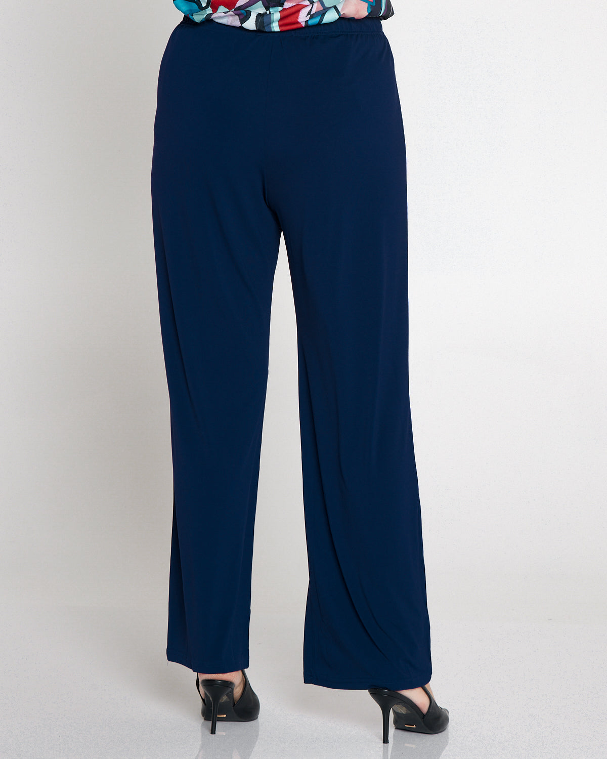 Krista Wide Leg Pants - Navy
