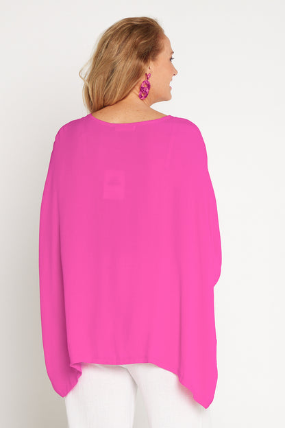 Kuala Lumpur Top - Fuschia