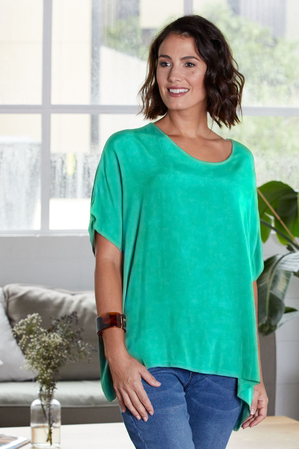 Kuala Lumpur Top - Jade Green