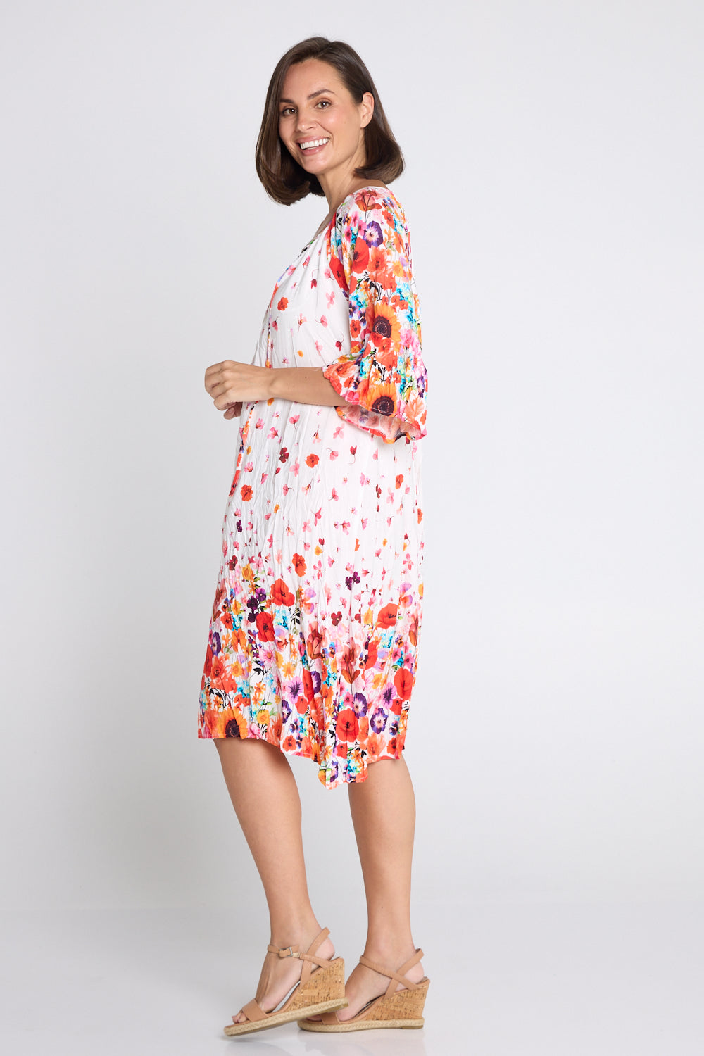 Kumasi Dress - White Floral